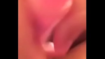 Asian girl masturbates creamy wet pussy with shower bottle