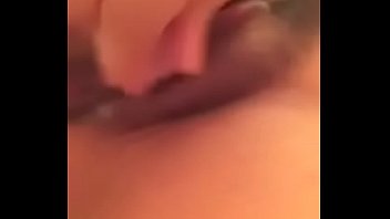 Asian girl masturbates creamy wet pussy with shower bottle