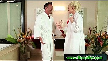 Horny masseuse gives nuru massage to horny client 07