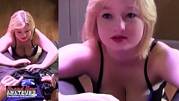 Busty cute strawberry blonde faith hope deepthroats a big hard cock