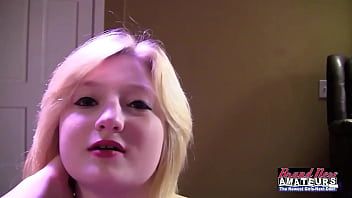 Busty cute strawberry blonde faith hope deepthroats a big hard cock