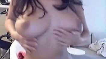 Sexy busty webcam girl strip show live