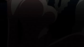 Anime girl with huge tits gets naked