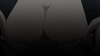 Anime girl with huge tits gets naked