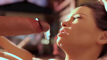 When the desire is stronger 3d animated guy could not resist and fucked the sexy milf in the mouth and cum osl4k