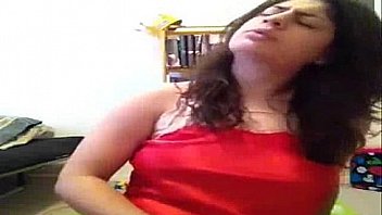 Sexy girl is hot mode on web cam