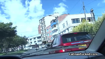 Latina gets in the car to get fucked