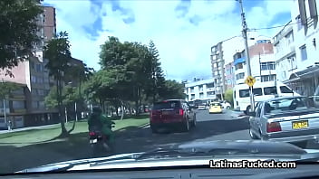Latina gets in the car to get fucked