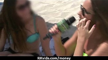 Slutty amateur babe is paid cash from some crazy public sex 26