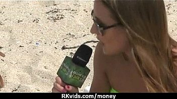 Slutty amateur babe is paid cash from some crazy public sex 26