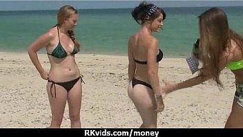 Slutty amateur babe is paid cash from some crazy public sex 26