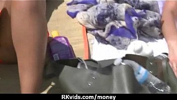 Slutty amateur babe is paid cash from some crazy public sex 26