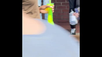 She gets it in the ass at the super bowl