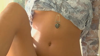 Young beauty flavia c fingers herself until she soaks a wet orgasm