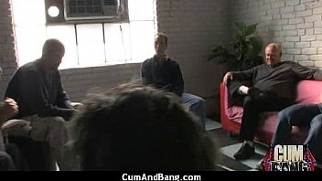 Black slut group in her mouth 5