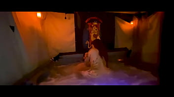 Quickie creampie hot tub fuck with santana red wca productions