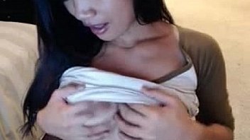 Sexy brunette asian milf hot on webcam