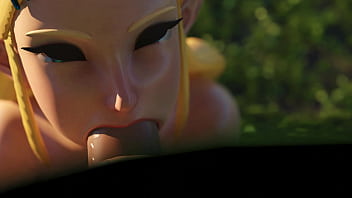 Zelda & link under the tree