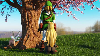 Zelda & link under the tree Zelda & link under the tree