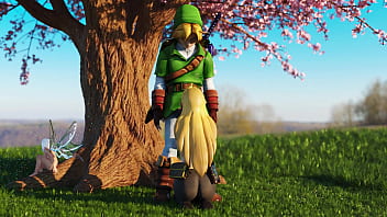 Zelda & link under the tree