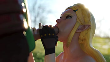 Zelda & link under the tree