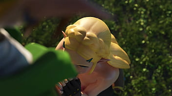 Zelda & link under the tree