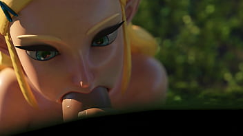 Zelda & link under the tree