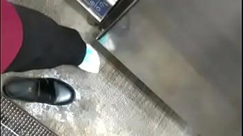 Freezer destruction woman