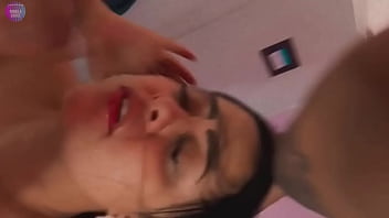 Peituda da surra de buceta e novinho se apaixona