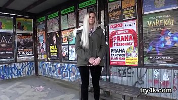 Lovely sweetie sucks dick in pov and gets slim hole banged