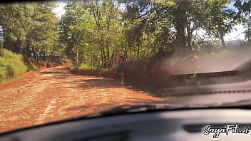 I get in a guy's car and we have sex in public with my big ass sayafit