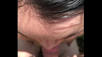 Wife outdoor blowjob