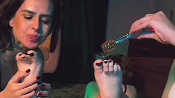 Would you lick my honey feet