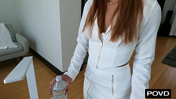 Mina luxx soothes her boss' big ego with her tight asian cunt