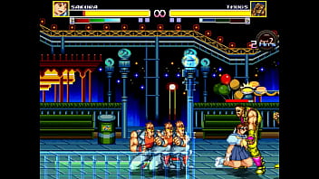 Cute lady having sex with men in a park in erotic hentai ryona game