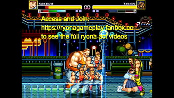 Cute lady having sex with men in a park in erotic hentai ryona game