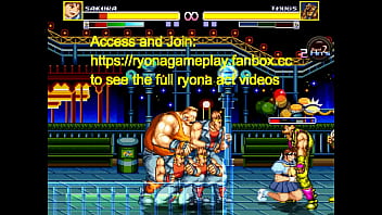 Cute lady having sex with men in a park in erotic hentai ryona game