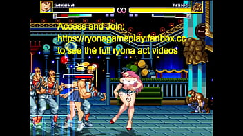 Cute lady having sex with men in a park in erotic hentai ryona game