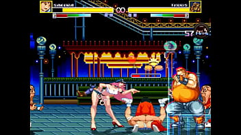 Cute lady having sex with men in a park in erotic hentai ryona game