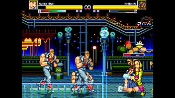 Cute lady having sex with men in a park in erotic hentai ryona game