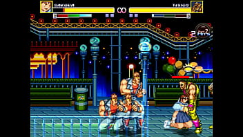 Cute lady having sex with men in a park in erotic hentai ryona game