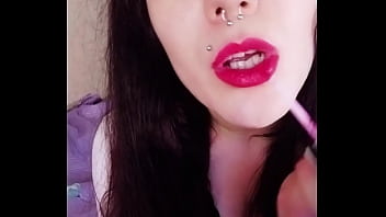 Backstage of a hot brunette