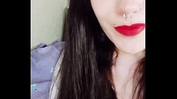 Backstage of a hot brunette