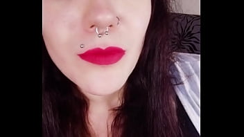 Backstage of a hot brunette