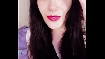 Backstage of a hot brunette