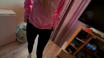 Teen 18 girl is teaching her ass to fart slowly in crowded place but something going wrong