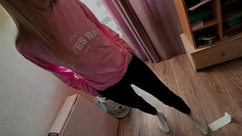 Teen 18 girl is teaching her ass to fart slowly in crowded place but something going wrong