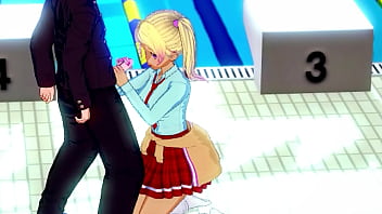 Handjob and titjob hentai