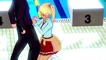 Handjob and titjob hentai