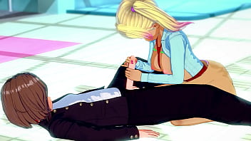 Handjob and titjob hentai